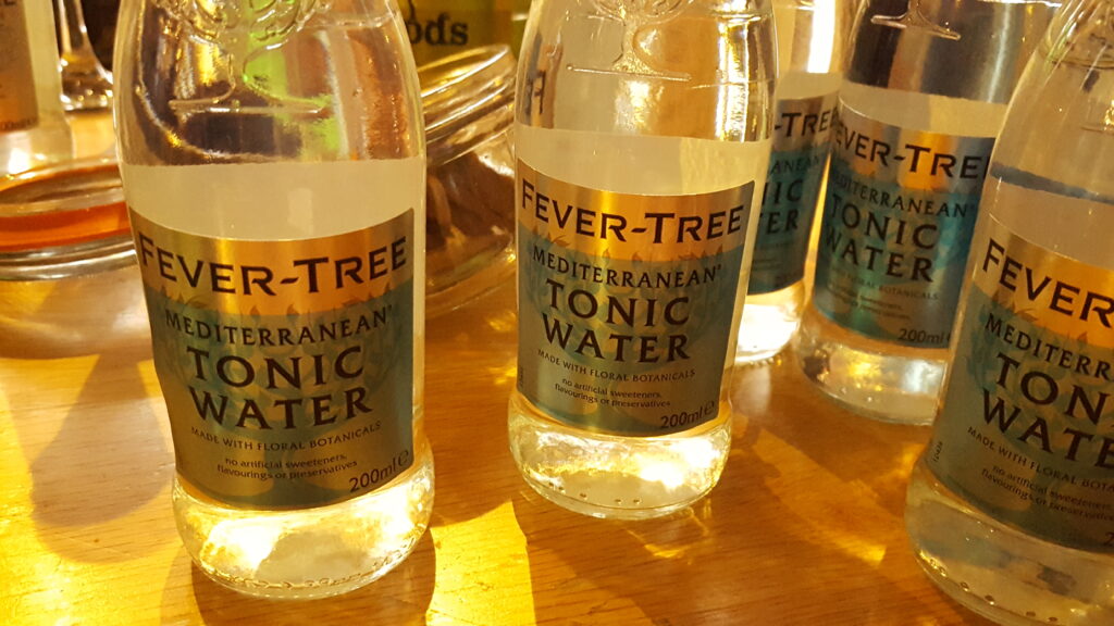 Fever Tree Tonic. Everyone's Favourite Tonic. At the White Horse pub in Burnham Green